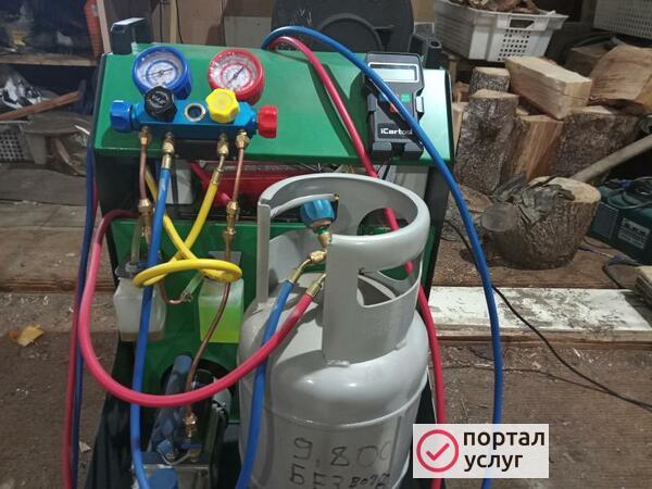 Фото заправка автокондиционеров