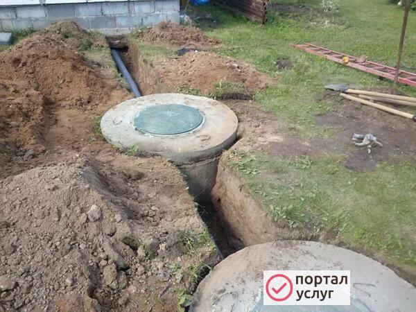 Фото Канализация септик траншеи!!!!