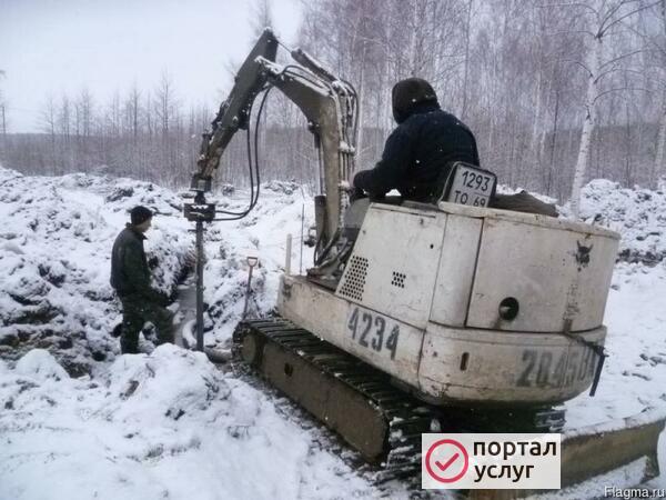 Фото Винтовые сваи на фундамент для дома. 