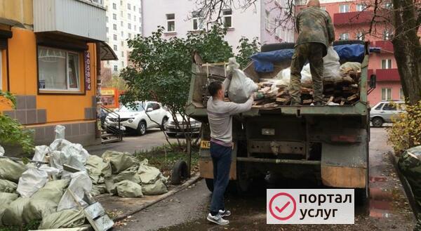 Фото Вывоз мусора с грузчиками