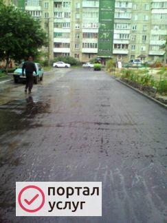 Фото Укладка асфальта благоустройства территории
