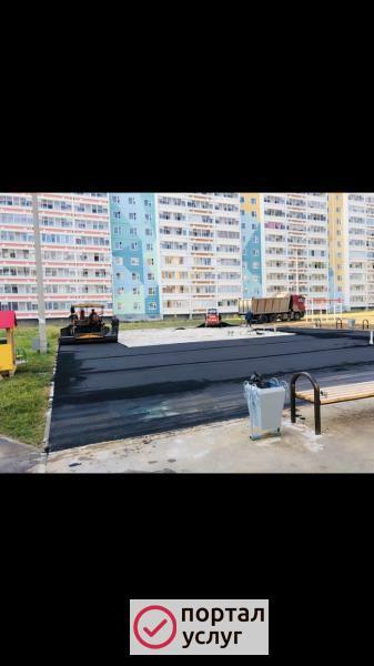 Фото Укладка асфальта