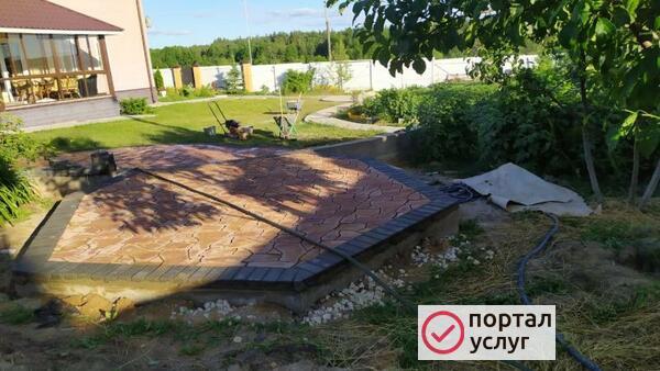 Фото Укладка тротуарной плитки