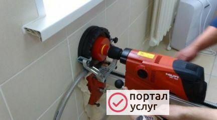 Фото Алмазное бурение резка стен