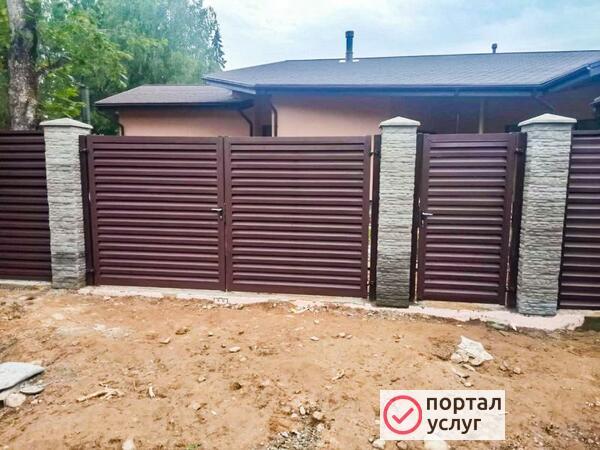 Фото Установка заборов 