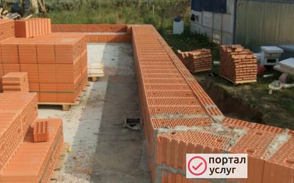 Фото Кладка кирпича, блока 