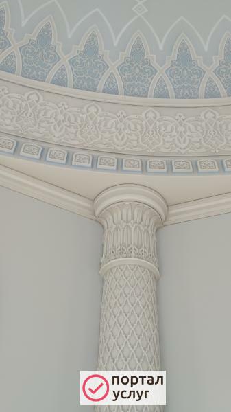 Фото Роспись лепнины