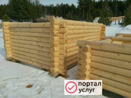 Фото Оцилиндрованый сруб