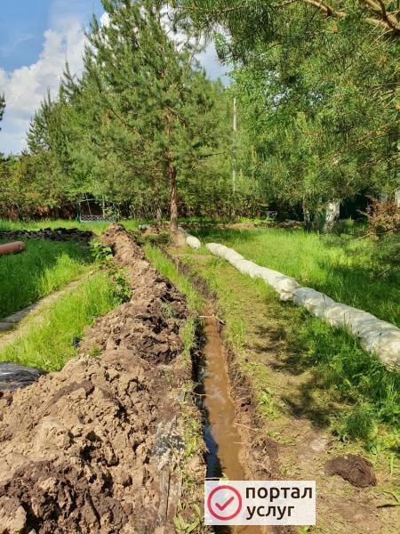 Фото Дренаж участка 