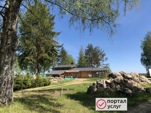 Фото Благоустройство участка с использованием техники