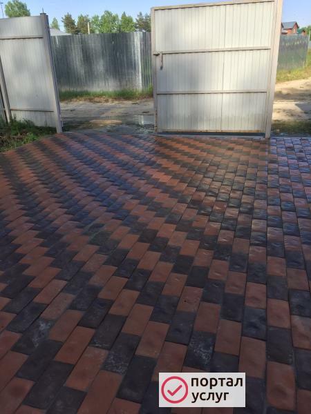 Фото укладка тротуарная плитки