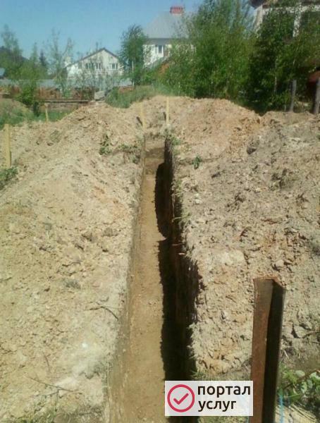 Фото Земляные работы вручную.