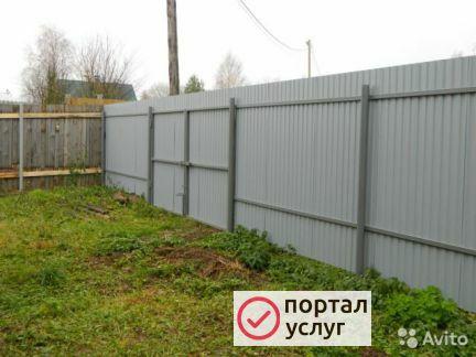 Фото Строительство заборов