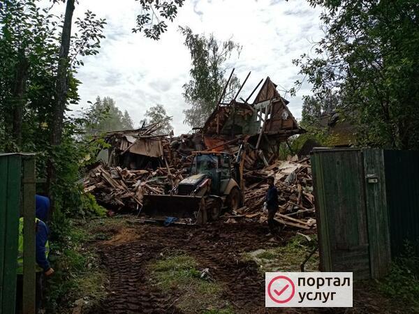 Фото Демонтаж Снос дома вывоз