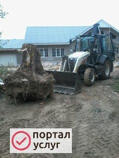 Фото Услуги экскаватора-погрузчика