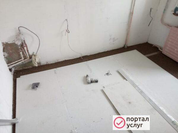 Фото Сухая стяжка