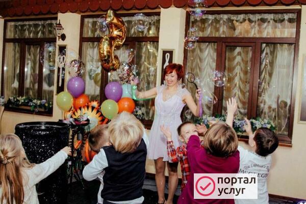 Фото Шоу мыльных пузырей на детский праздник