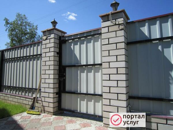 Фото Заборы из Профнастила