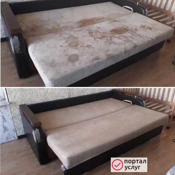 Фото Химчистка мягкой мебели 