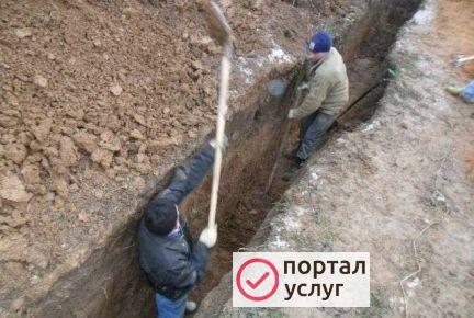 Фото Ручная копка траншей
