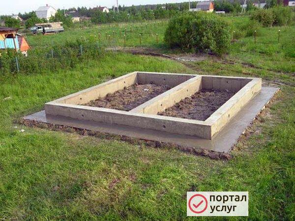 Фото Фундамент для бани под ключ