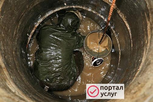 Фото Чистка колодцев в Истринском районе