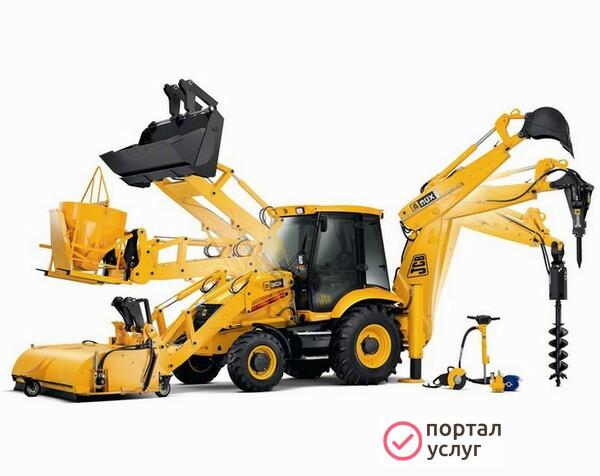Фото Услуги экскаватора-погрузчика