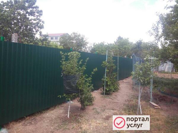 Фото Забор из профнастила