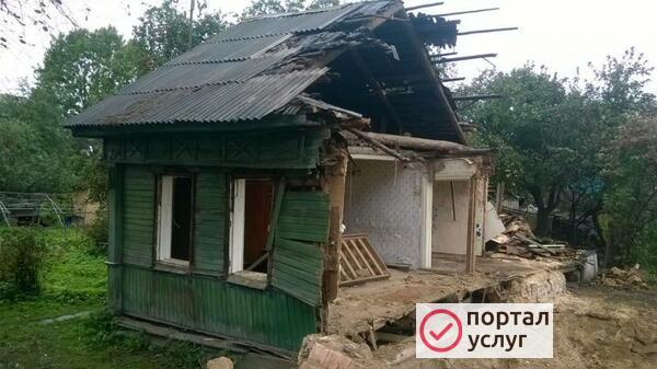 Фото Снести дачу белые столбы
