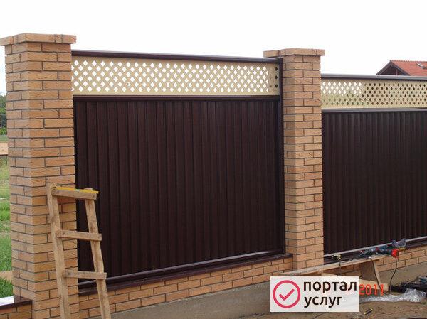 Фото Заборы из профнастила