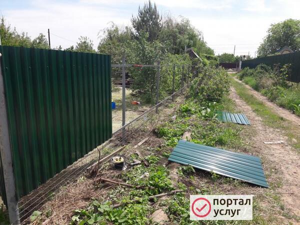 Фото Забор из профнастила 