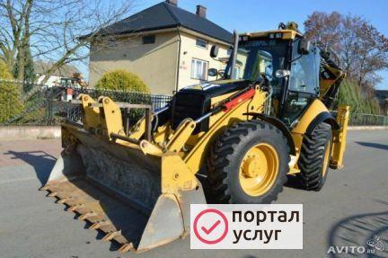Фото Услуги экскаватора-погрузчика