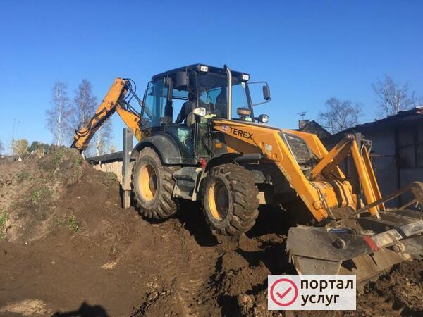 Фото Аренда экскаватора погрузчика Ропша 