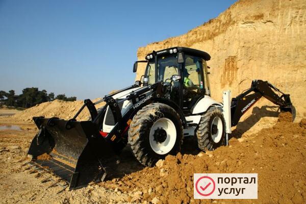 Фото Услуги экскаватора погрузчика