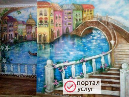 Фото Художественная роспись стен