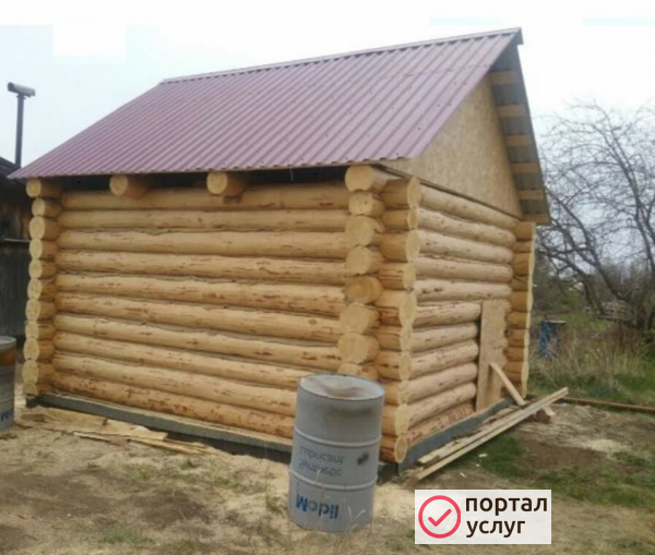 Фото   Срубы для бани и дома