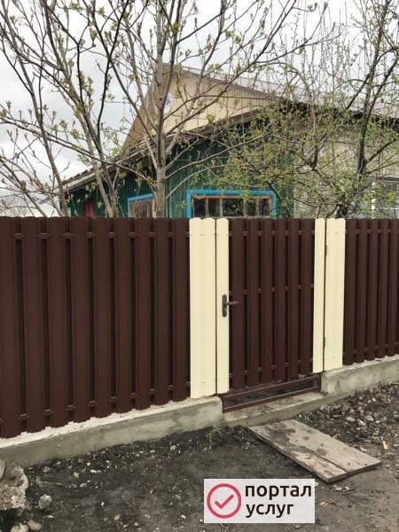 Фото Строительство заборов
