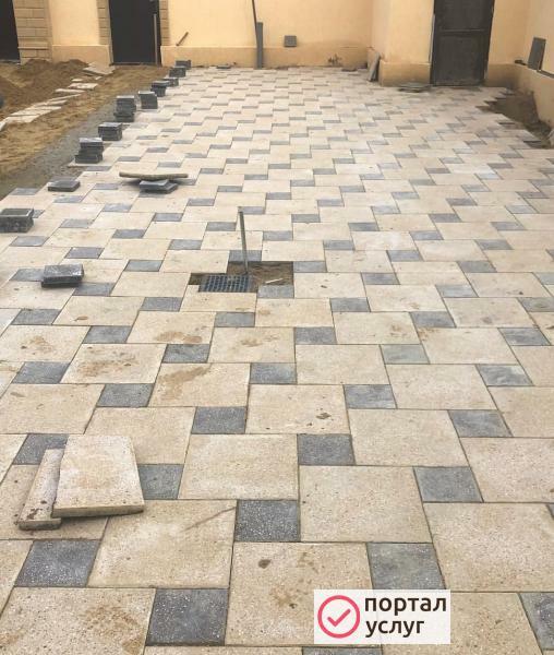 Фото Укладка тротуарной плитки 