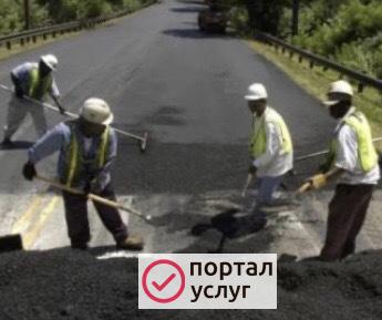 Фото Укладка асфальтовой крошки