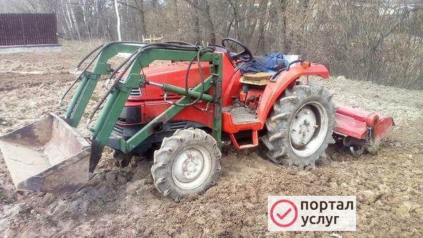 Фото Вспашка земли МиниТрактором Домодедово