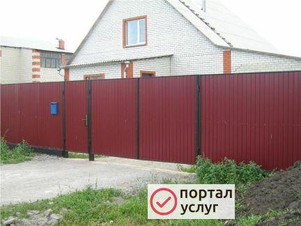 Фото Забор из профнастила