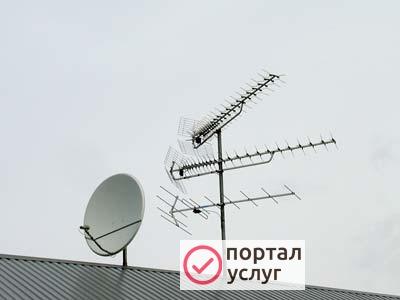Фото Установка спутниковых и эфирных DVB-T2 антенн