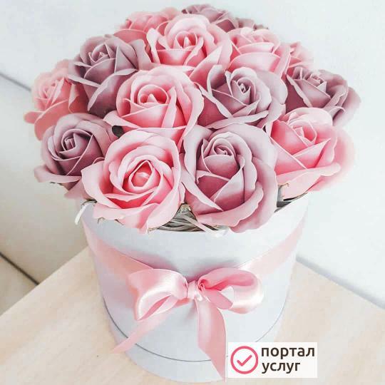 Фото Композиции из мыльных роз. 
