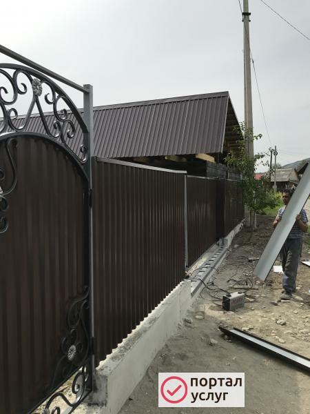 Фото Строительство заборов