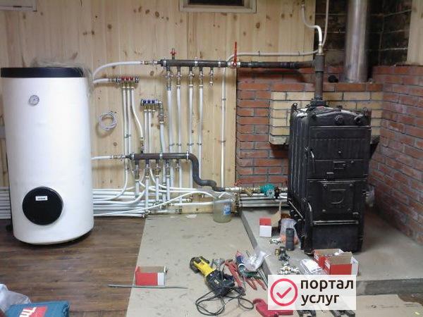 Фото Монтаж котла