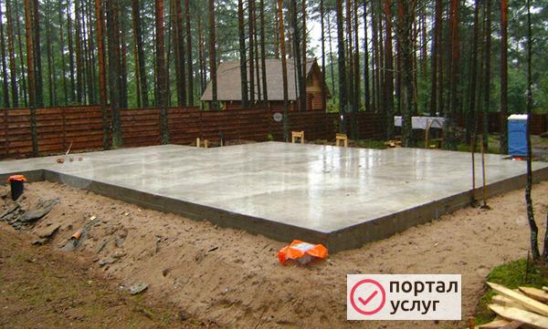 Фото Монолитная плита фундамента