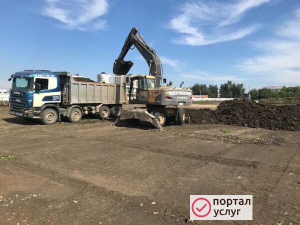 Фото Разработка грунта, Земляные работы, Рытье траншей