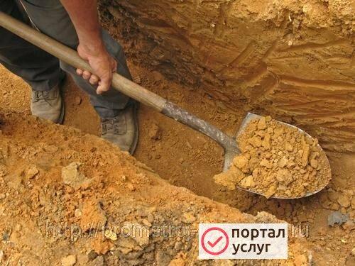 Фото Копка траншей.