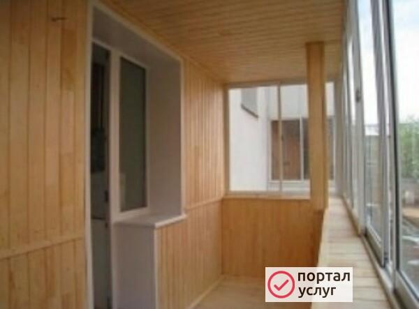 Фото Обшивка балконов вагонкой 