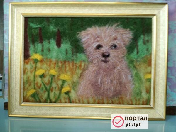 Фото Картины из шерсти